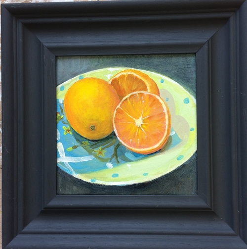 Oranges on the Pottery Plate- 46A